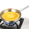 Aluminium Frying Pan with Stainless Steel Handle, Heat Resistant Kitchen Fry Pan