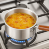 3PCS Aluminum Sauce Pan Set with Lids – Perfect Cooking Pots with Wooden Handle