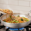 Aluminium Frying Pan with Stainless Steel Handle, Heat Resistant Kitchen Fry Pan