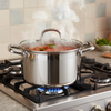 3PCS Stainless Steel Cookware Set–Straight Shape Cooking Pots 24,26,28 with Lids