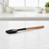 Silicone Nylon Cleaning Brush with Wooden Handle – Durable Kitchen Scrubber