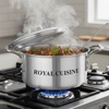 5PCS Aluminium Casserole Set with Lids 18cm–28cm | Durable Cookware Pots Kitchen