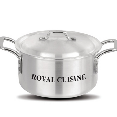5PCS Aluminium Casserole Set with Lids 18cm–28cm | Durable Cookware Pots Kitchen