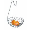 Fruit Basket with Banana Hanger/Hook Silver