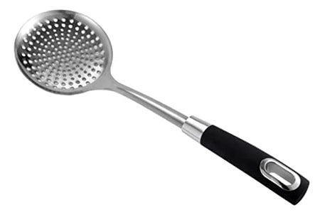 Kitchen Skimmer Stainless Steel with Soft Grip Handle