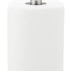Freestanding Silver Metal Tissue Roll and Paper Towel Holder