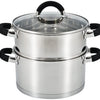 20cm 3-Tier Stainless Steel Steamer