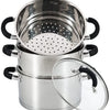 20cm 3-Tier Stainless Steel Steamer