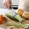 Royal Cuisine Set of 5 Stainless Steel Silicone Coated Kitchen Gadgets Including Fish Slice, Cooking Spoon, Cheese Grater, Skimmer Spoon and Potato Peeler