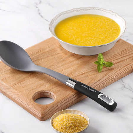 Royal Cuisine Set of 7 Stainless Steel Nylon Silicone Coated Kitchen Spoons