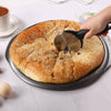 Royal Cuisine Set of 4 Silicone Coated Tools Including Carbon Steel Non-Stick Pizza Pan Pizza Cutter Wheel Pizza Pie Server Cheese Grater