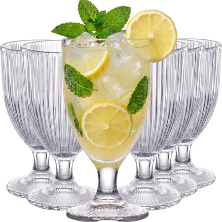 Royal Cuisine 180 ml Set of 6  Crystal Clear Drinking  Glasses