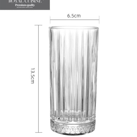 Royal Cuisine 6x Tall Hi Ball Glasses 260ml