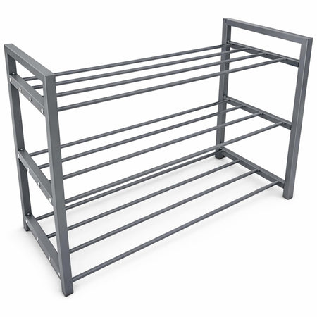 Royal Cuisine 3 Tier Shoe Rack – Metal Shoe Storage Organiser
