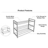 Royal Cuisine 3 Tier Shoe Rack – Metal Shoe Storage Organiser