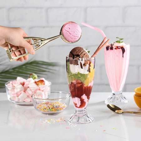 Royal Cuisine 360ml Milkshake & Sundae Glasses – Set of 2, 4 or 6