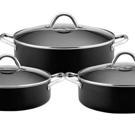 Fish Pot Price 3-Piece Non-Stick Fish Pot Set (28cm, 30cm, 32cm), Perfect Sleek Desig ...