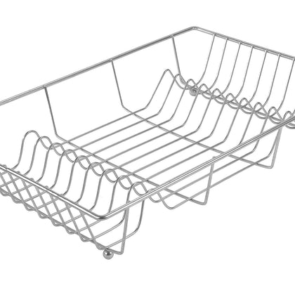 Royal Cuisine Chrome Flat Dish Drainer-Utensils Organiser