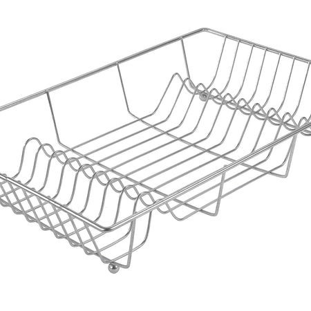 Royal Cuisine Chrome Flat Dish Drainer-Utensils Organiser