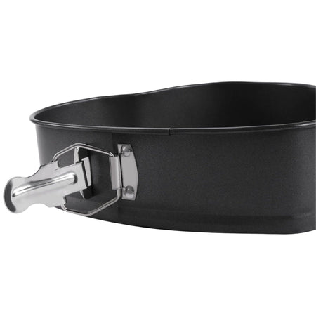 Royal Cuisine 24cm Heart Cake Tin – Non-Stick Springform Cake Tin, Carbon Steel Baking Mould