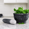Marble Mortar and Pestle Set– Spice & Herb Crusher, Grinder, Smasher| Heavy Duty