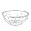 Chrome Wire Fruit Basket Bowl – Round, Modern & Elegant Vegetable Holder Stand