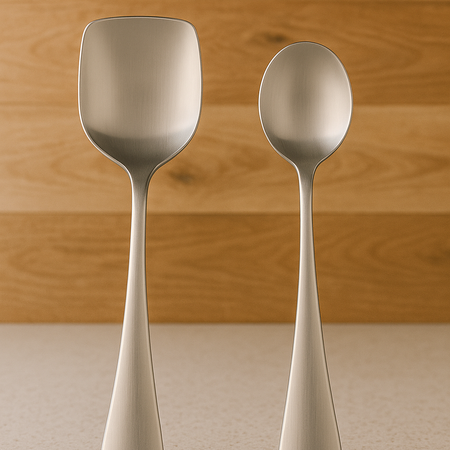 Stainless Steel Serving Spoon & Rice Spoon Set – Pack of 2 | Durable & Elegant