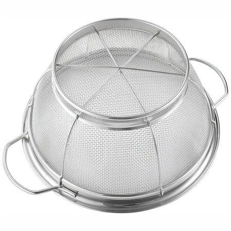 Royal Cuisine 3 Piece Stainless Steel Colander Set – Kitchen Colanders & Pasta Strainer
