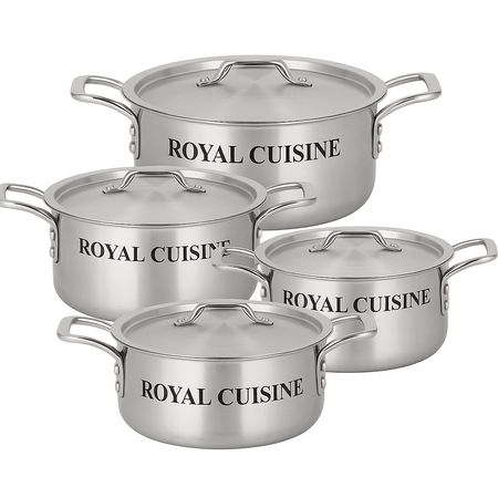 Fish Pot Price 8PCS Aluminium Fish Pot Set 24cm–30cm, Non-Stick Cooking Pots with Lid ...