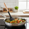 Silicone Nylon Cooking Spatula with Wooden Handle Heat Resistant N/Stick Utensil