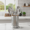 Stainless Steel Utensils Holder – Kitchen Organizer for Spoons, Forks, Knives