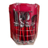 24PCS CUTLERY SET ON STAND- RED