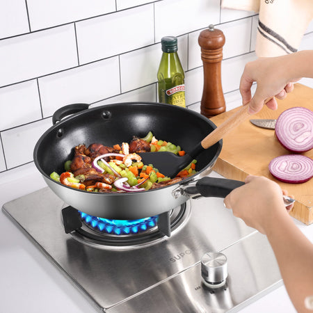 Royal Cuisine 28cm Stainless Steel Wok Pan