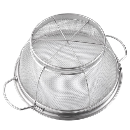 Premium Stainless Steel Colander with Loop Handles–Professional Kitchen Strainer
