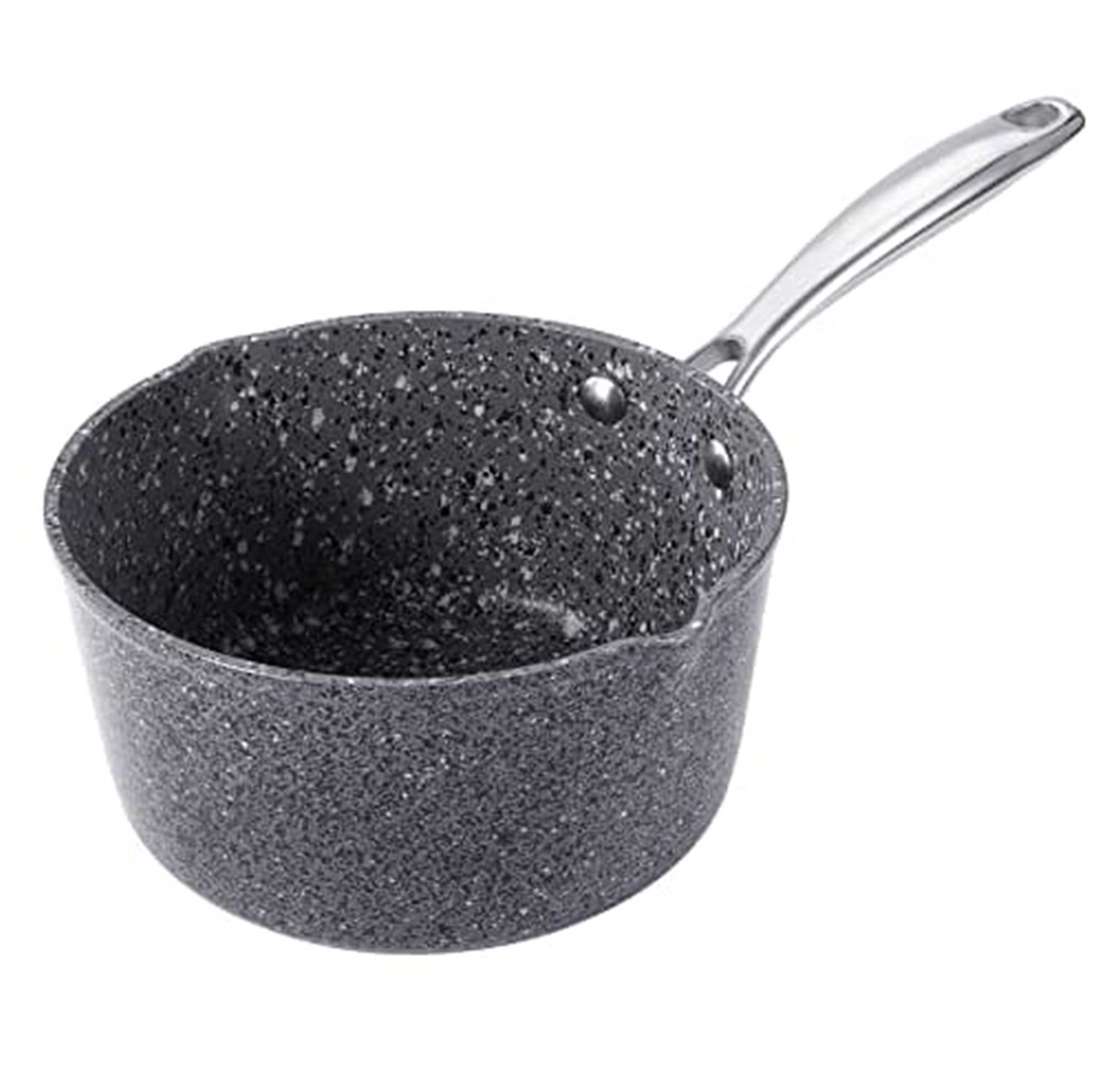 Royal Cuisine Forged Aluminium Non-Stick Deep Milk Pan with Granite Effect,