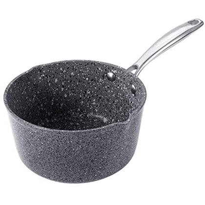 Royal Cuisine Forged Aluminium Non-Stick Deep Milk Pan with Granite Effect,