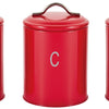 Stainless Steel 4pc Bread Bin Set Kitchen Tea Sugar Coffee Jar Bin Canister
