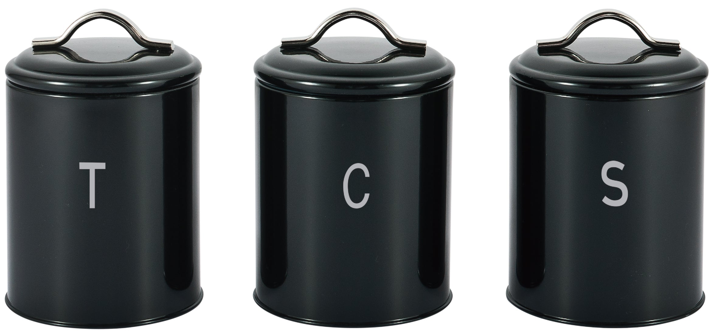 Stainless Steel 4pc Bread Bin Set Kitchen Tea Sugar Coffee Jar Bin Canister