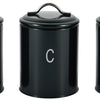 Stainless Steel 4pc Bread Bin Set Kitchen Tea Sugar Coffee Jar Bin Canister