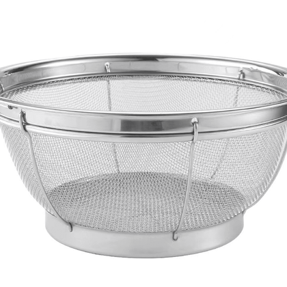 Premium Stainless Steel Colander with Loop Handles–Professional Kitchen Strainer