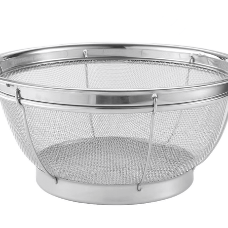 Premium Stainless Steel Colander with Loop Handles–Professional Kitchen Strainer