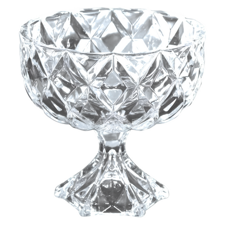 Royal Cuisine Diamond-Cut Glass Dessert Bowls