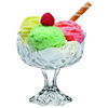 Royal Cuisine Diamond-Cut Glass Dessert Bowls