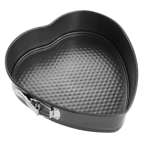 Royal Cuisine 24cm Heart Cake Tin – Non-Stick Springform Cake Tin, Carbon Steel Baking Mould
