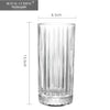 Royal Cuisine Crystal Melodia Highball Glasses – Set of 6