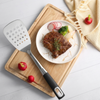 Royal Cuisine Stainless Steel Slotted Turner with Comfort Grip Handle