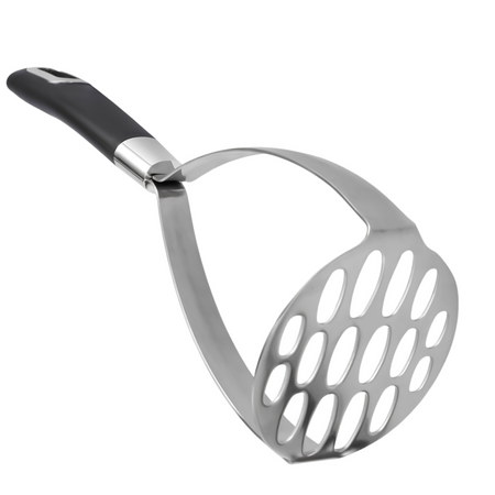 Royal Cuisine Stainless Steel Potato Masher with Silicone Grip