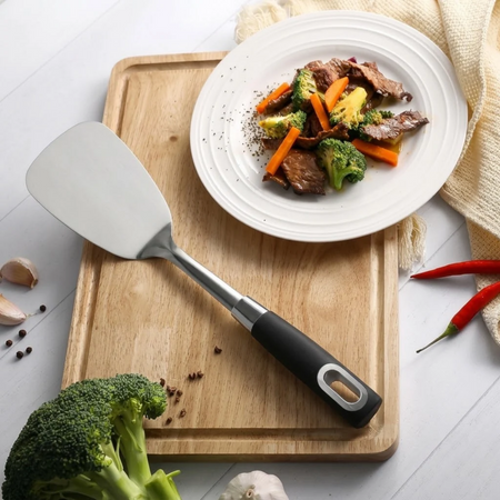 Royal Cuisine Stainless Steel Solid Turner Spatula