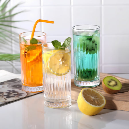 Royal Cuisine Crystal Melodia Highball Glasses – Set of 6