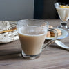 Royal Cuisine Glass Coffee & Tea Cups – Set of 6, 260ml